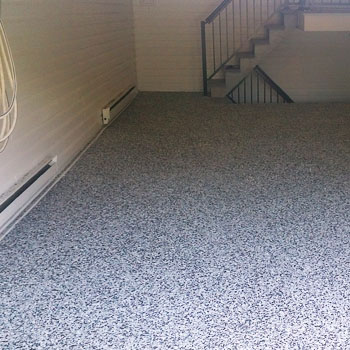 Blue Flexkote floor