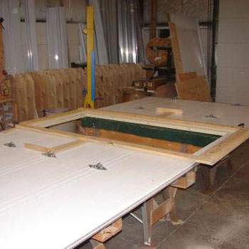 Installation of pass-through door
